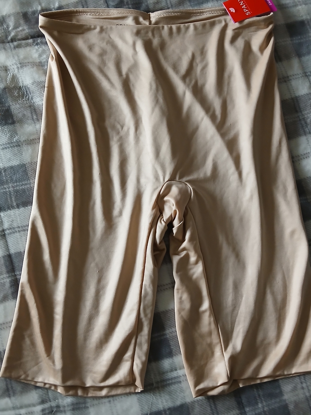 NWT SPANX [XL] Beige High-Waist Shaping Shorts POWER CONCEAL-HER